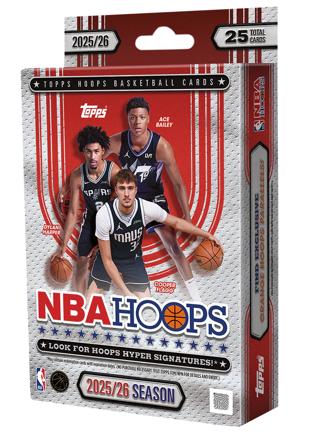 Topps NBA Hoops Basketball 2025/26 Hanger Box