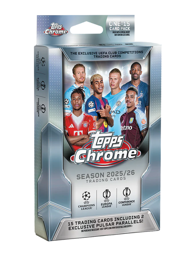 Topps Chrome UEFA Club Competitions 2025/26 - Hanger Pack