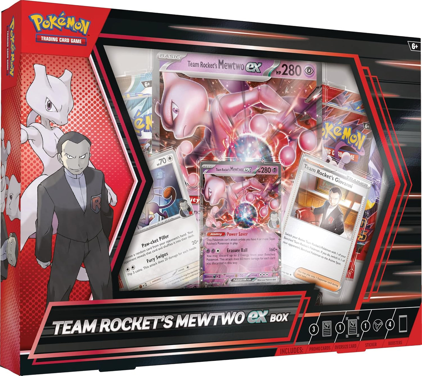 Pokémon TCG: Team Rocket's Mewtwo ex Box