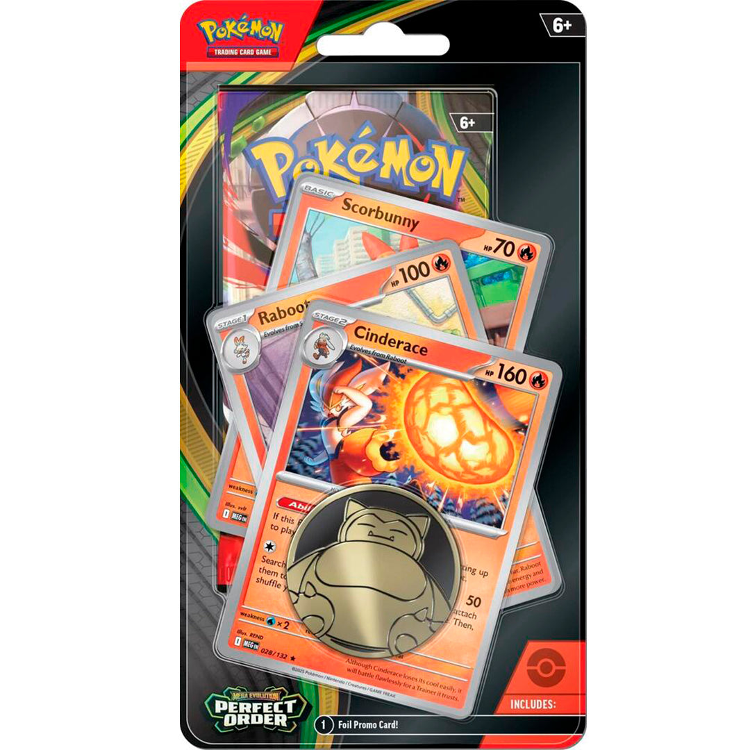 Pokémon TCG: Scarlet & Violet - Perfect Order Premium Checklane Blister - Cinderace