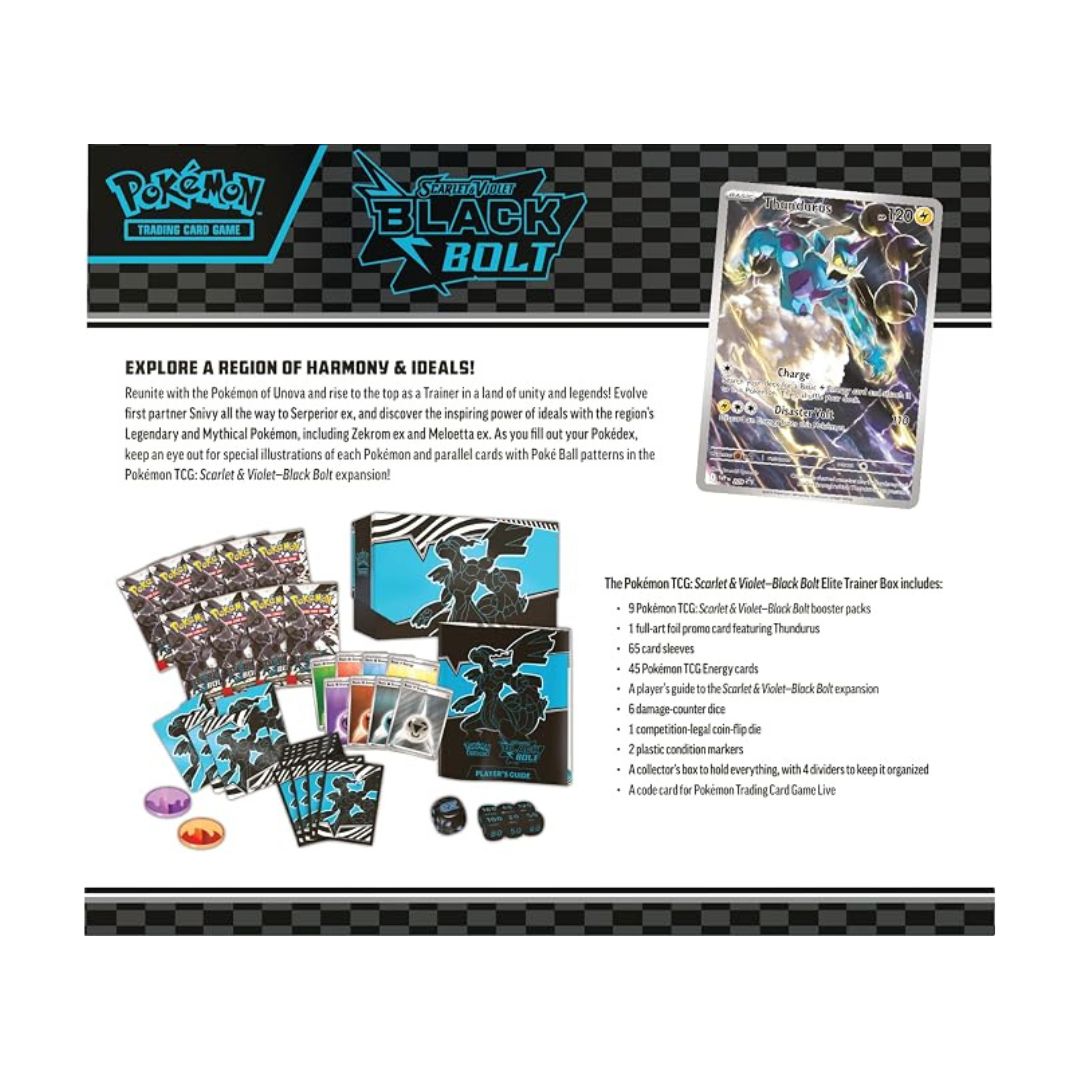 Pokémon TCG: Scarlet & Violet - Black Bolt Elite Trainer Box