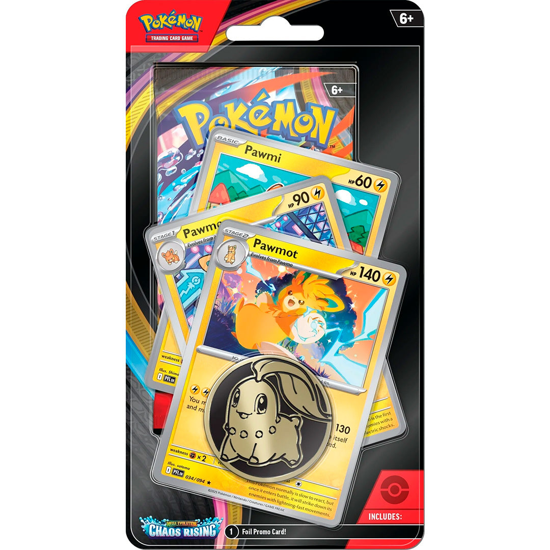 Pokémon TCG: Mega Evolution – Chaos Rising Checklane Blister (Pawmot)