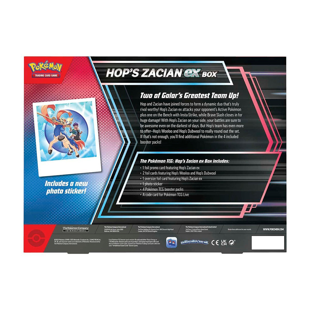 Pokémon TCG: Hop's Zacian ex Box