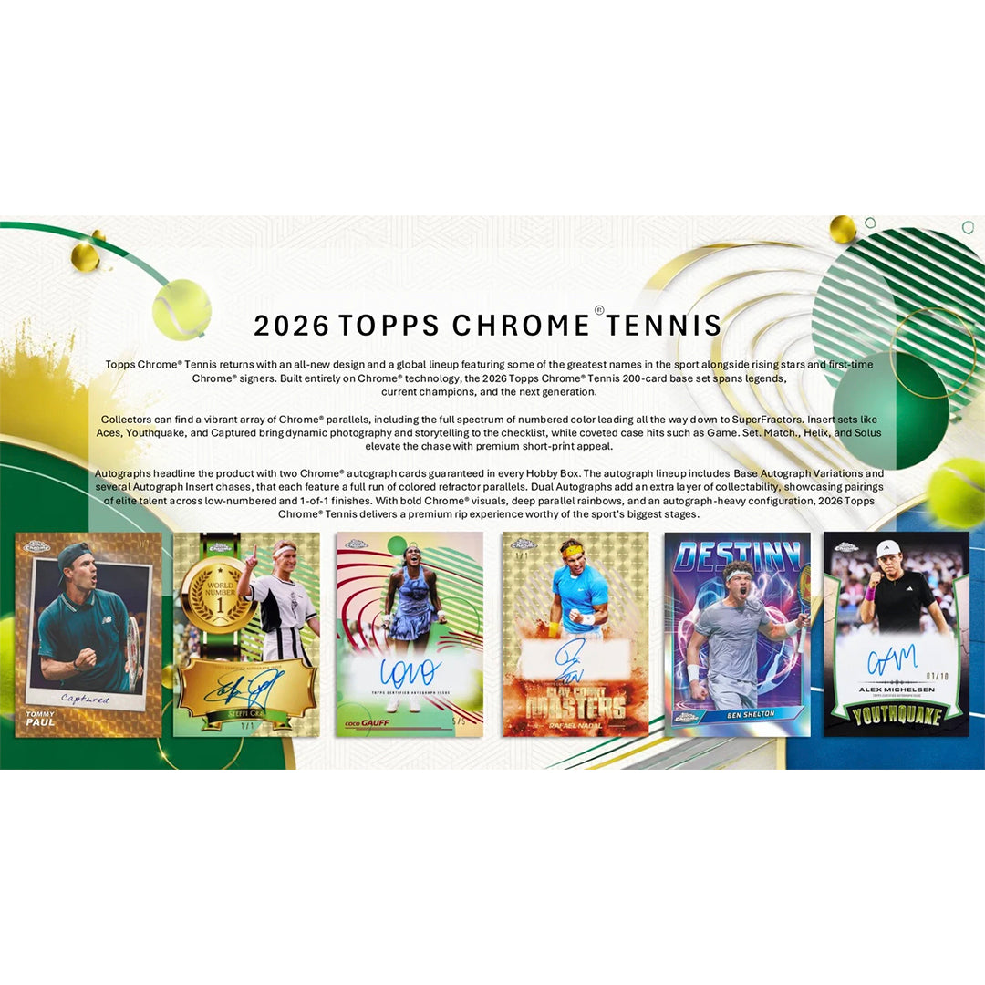 Topps Chrome Tennis 2026 - Value Box