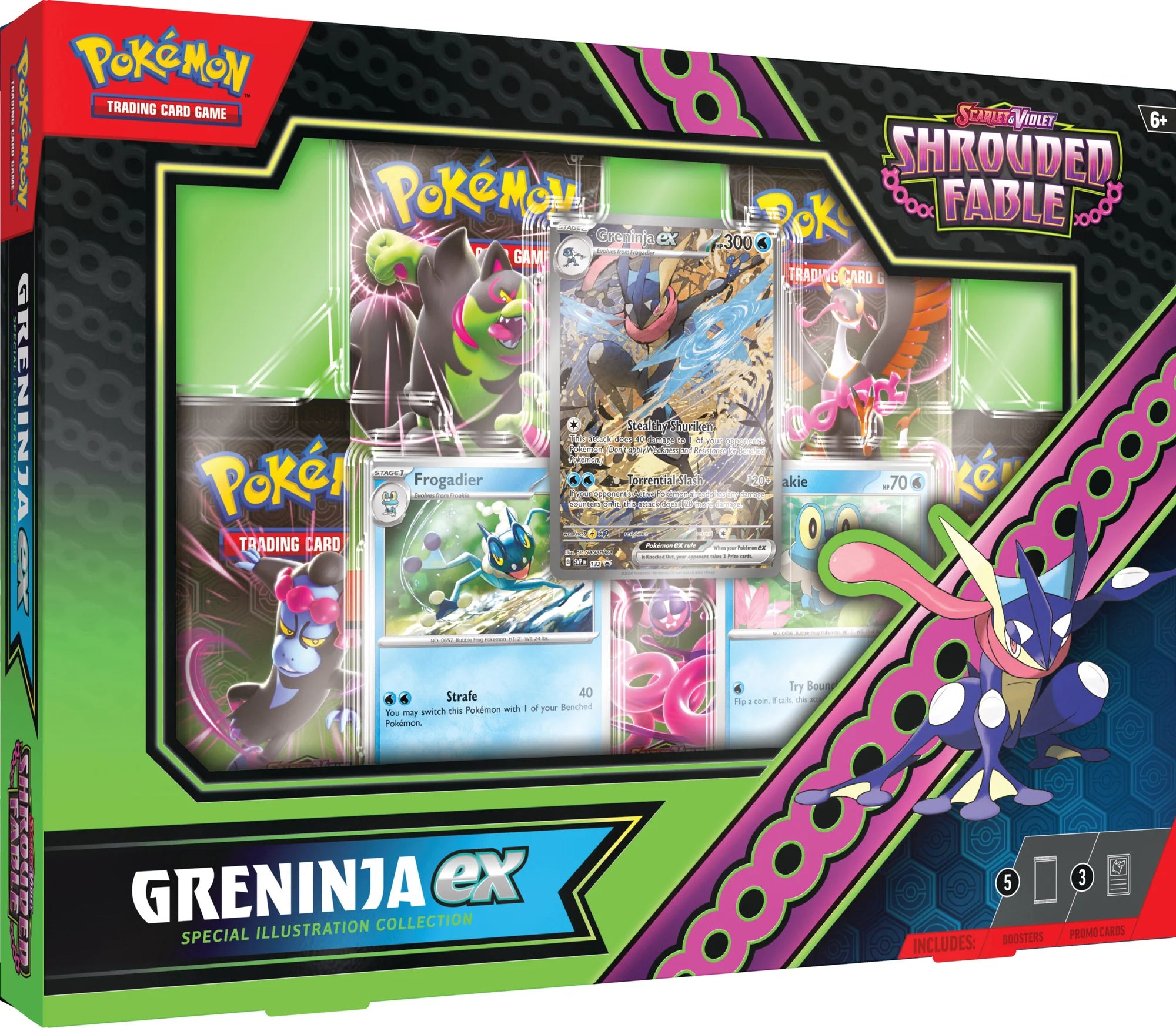 Pokémon TCG: Scarlet & Violet - Shrouded Fable Greninja ex Special Illustration Collection