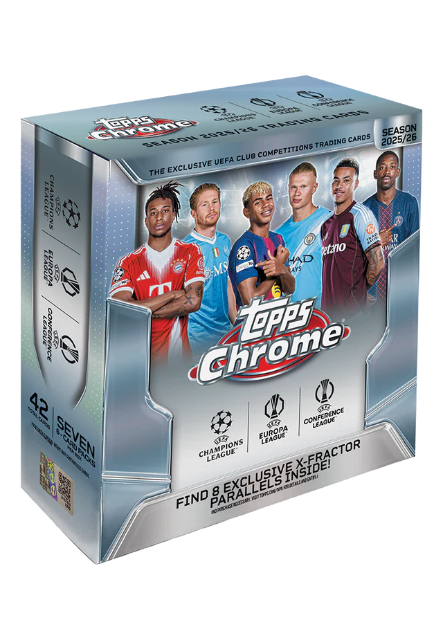 Topps Chrome UEFA Club Competitions 2025/26 - Mega Box