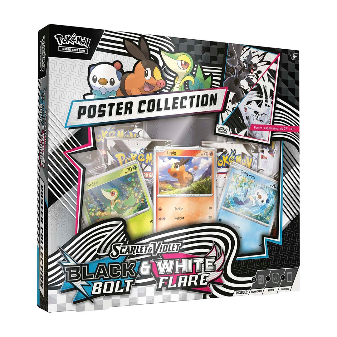 Pokémon TCG: Scarlet & Violet - Black Bolt & White Flare Unova Poster Collection