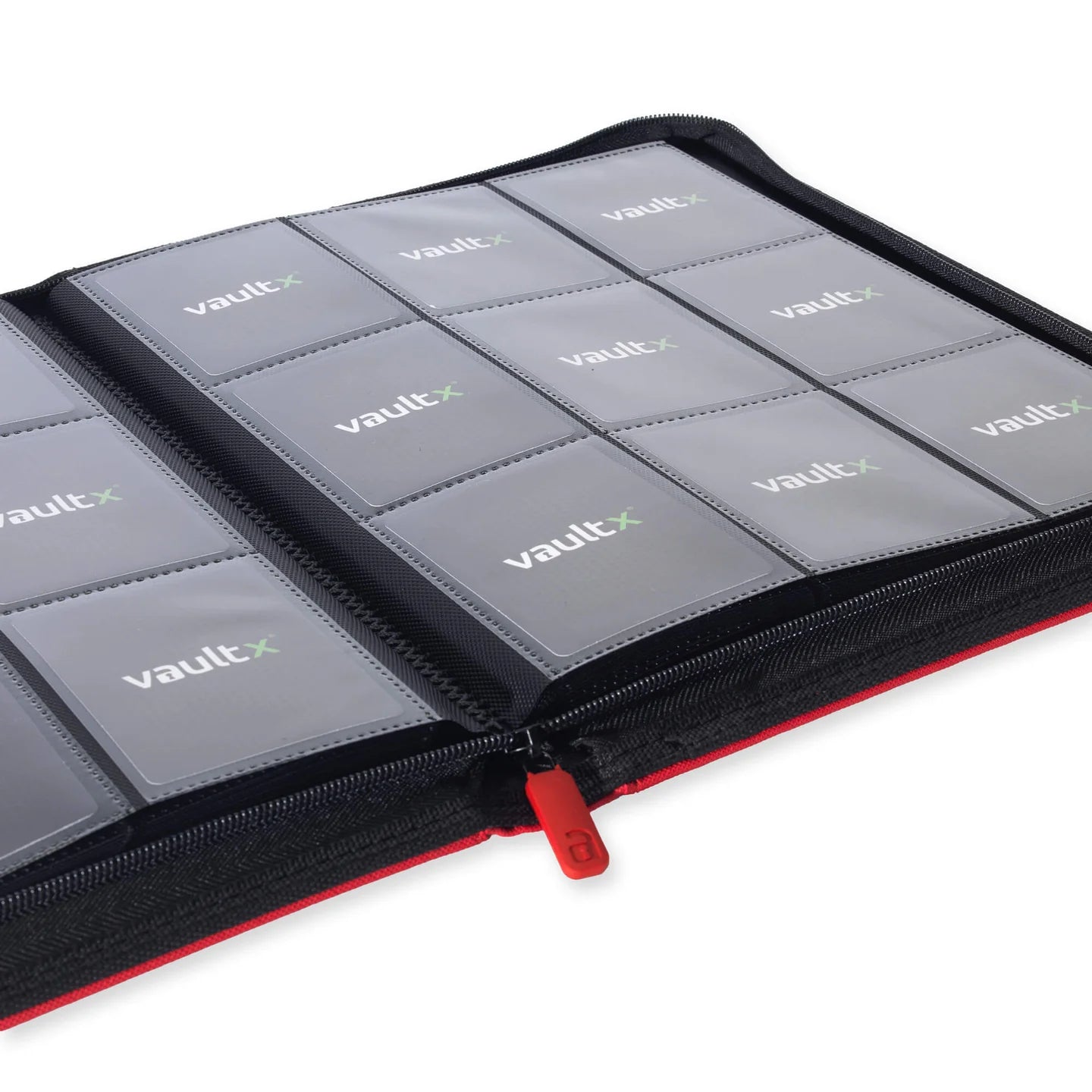 VaultX 9 Pocket Exo-Tec Zip Binder Fire Red