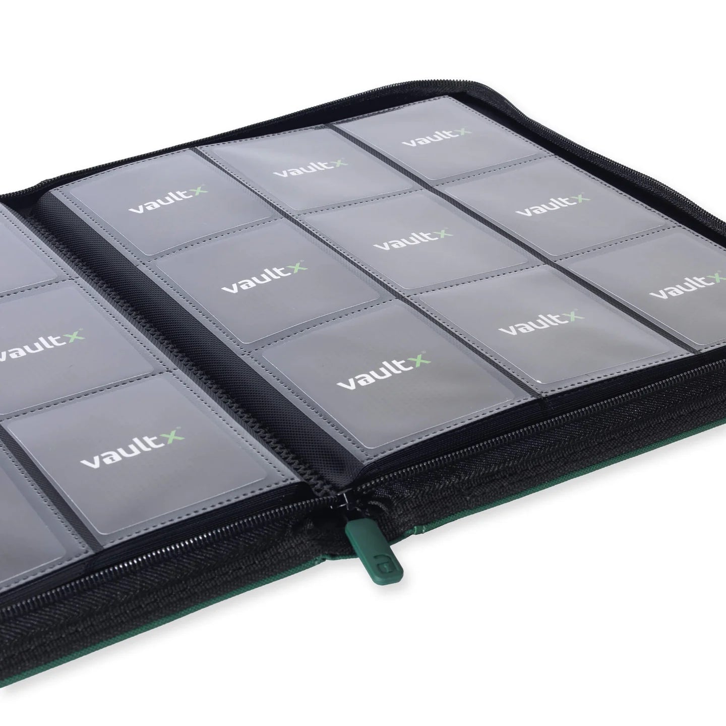 VaultX 9 Pocket Exo-Tec Zip Binder Forest Green