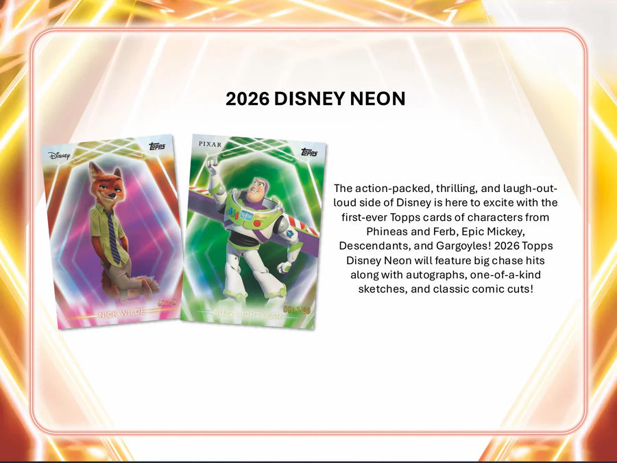 Topps Neon Disney 2026 - Value Box