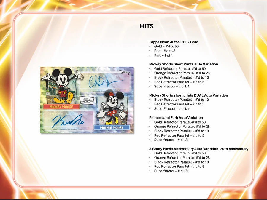 Topps Neon Disney 2026 - Value Box