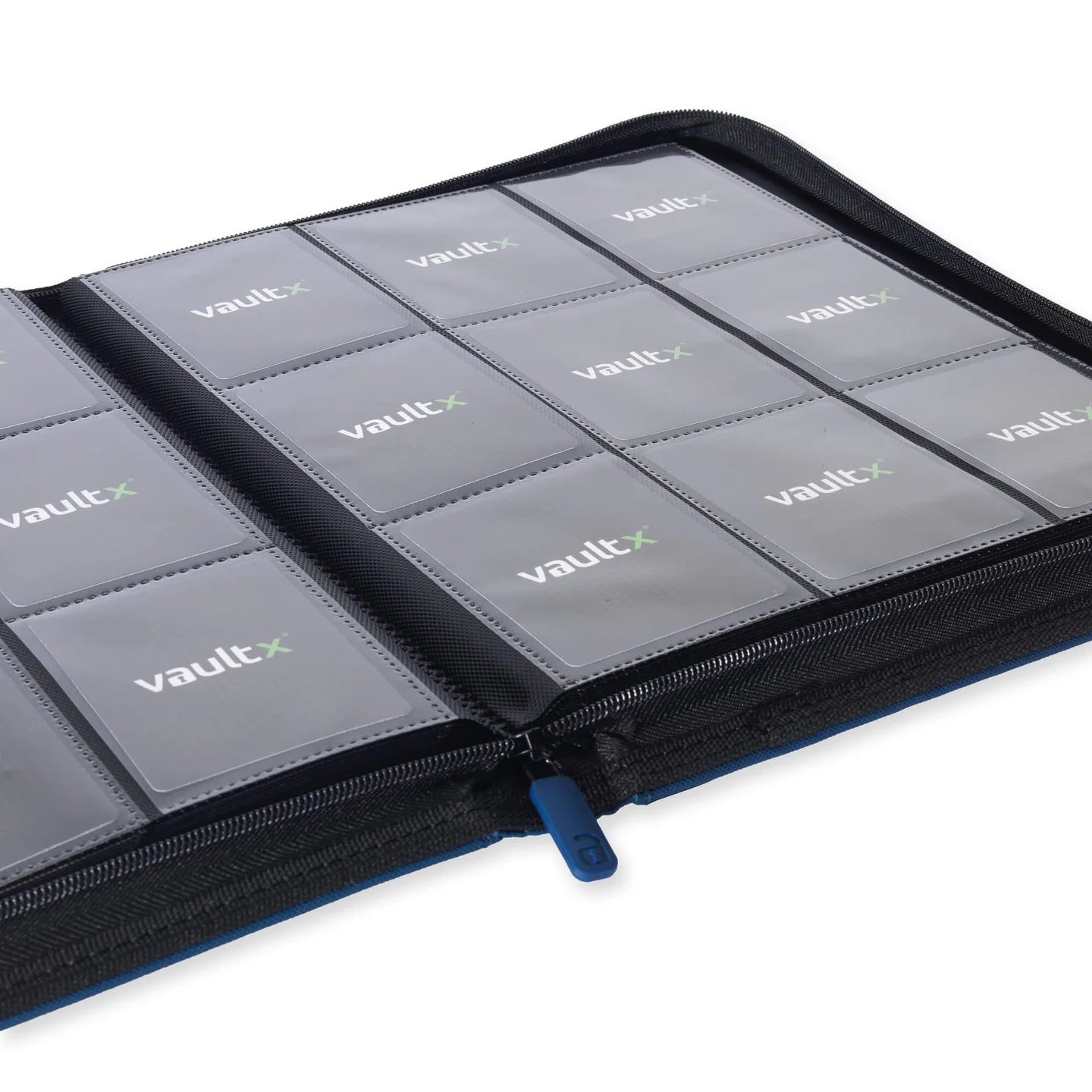 VaultX 9 Pocket Exo-Tec Zip Binder Royal Blue